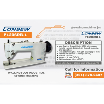 CONSEW P1206RB-1 Walking Foot  with table image 0